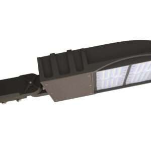 Flat Shoe Box LED Parking Lot Light – 100-300 Watt, 13,500-40,500 Lumens, 5000K, 120-480 VAC, Slip Fitter Bracket